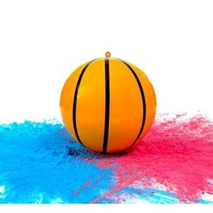 Gender Reveal Mini Basketball With Pink And Blue Powder NWT